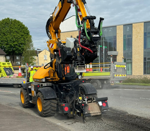 Photo of a JCB Pothole Pro machine in Cirencester