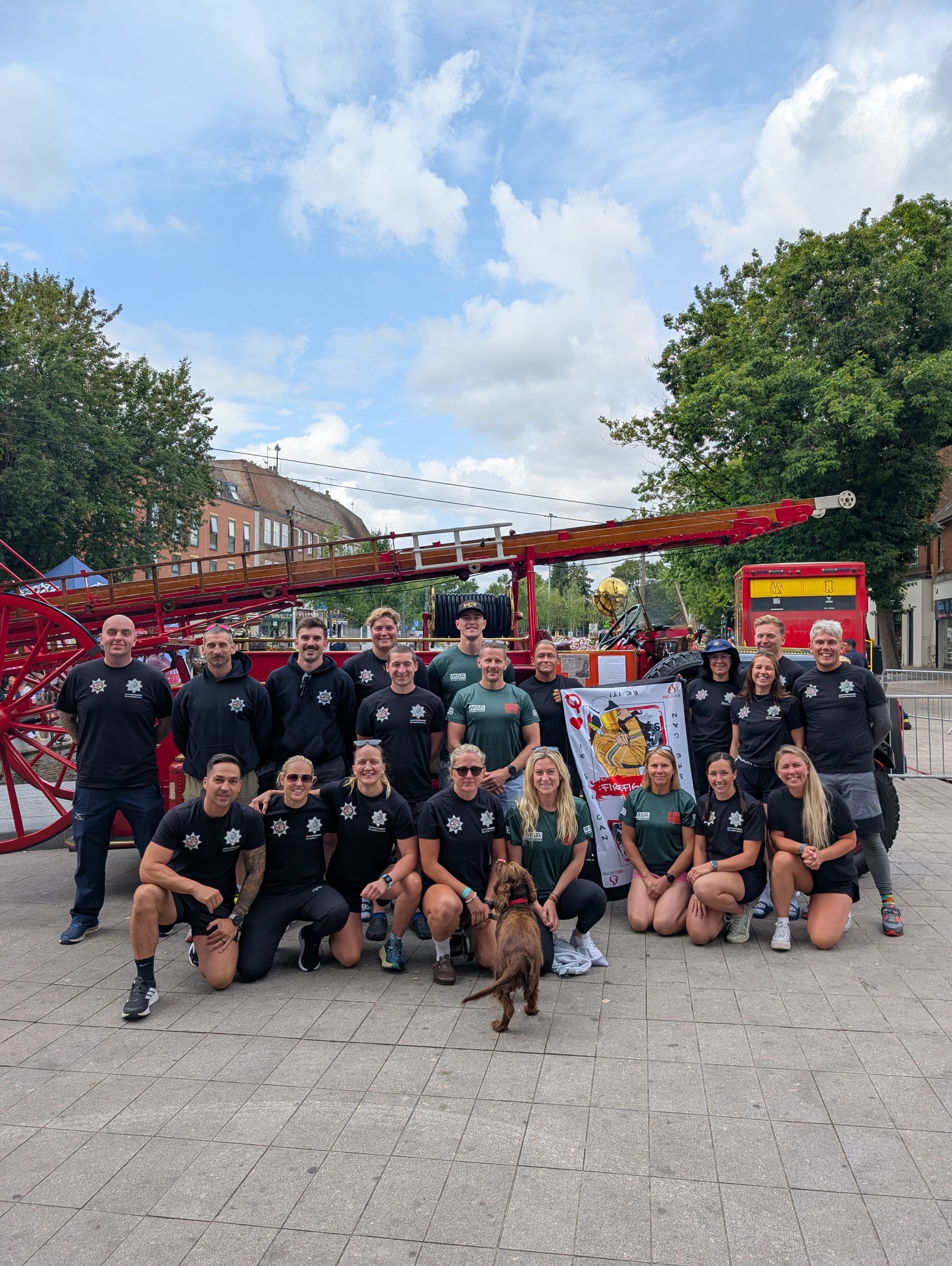 The winning Gloucestershire Fire and Rescue Service team