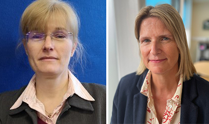 Photographs of Kirsten Harrison and Helen Ford