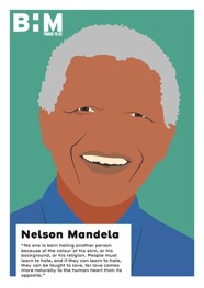 A drawing of Nelson Mandela