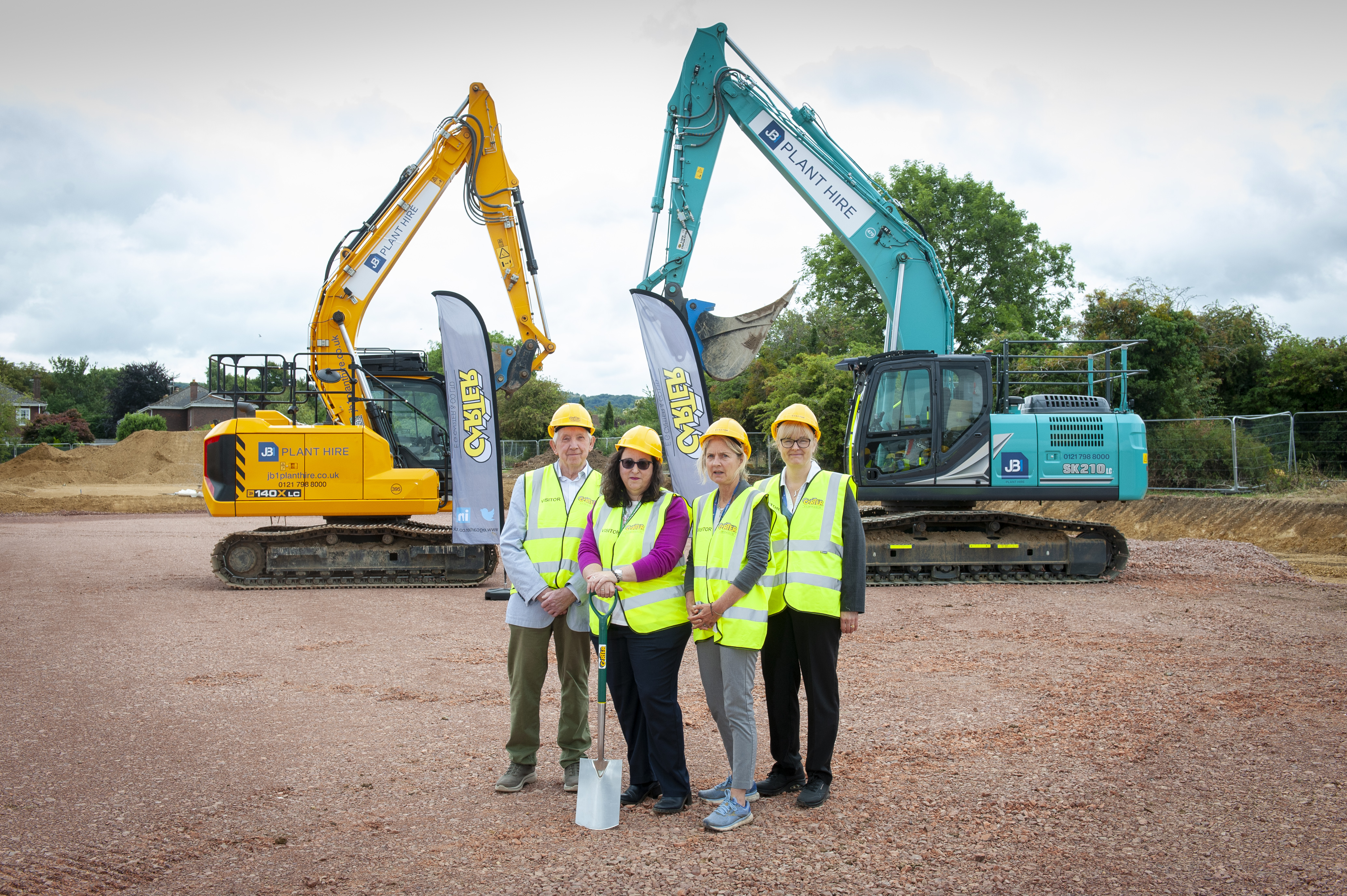 L-R Cllr Andrew Gravells, Local Councillor for the Abbey ward at Gloucestershire County Council, Helen Bond, Chair of the Gloucestershire Parent Carer Forum, Cllr Linda Cohen, Cabinet member for Education and Skills at Gloucestershire County Council, Kirsten Harrison, Director of Education at Gloucestershire County Council
