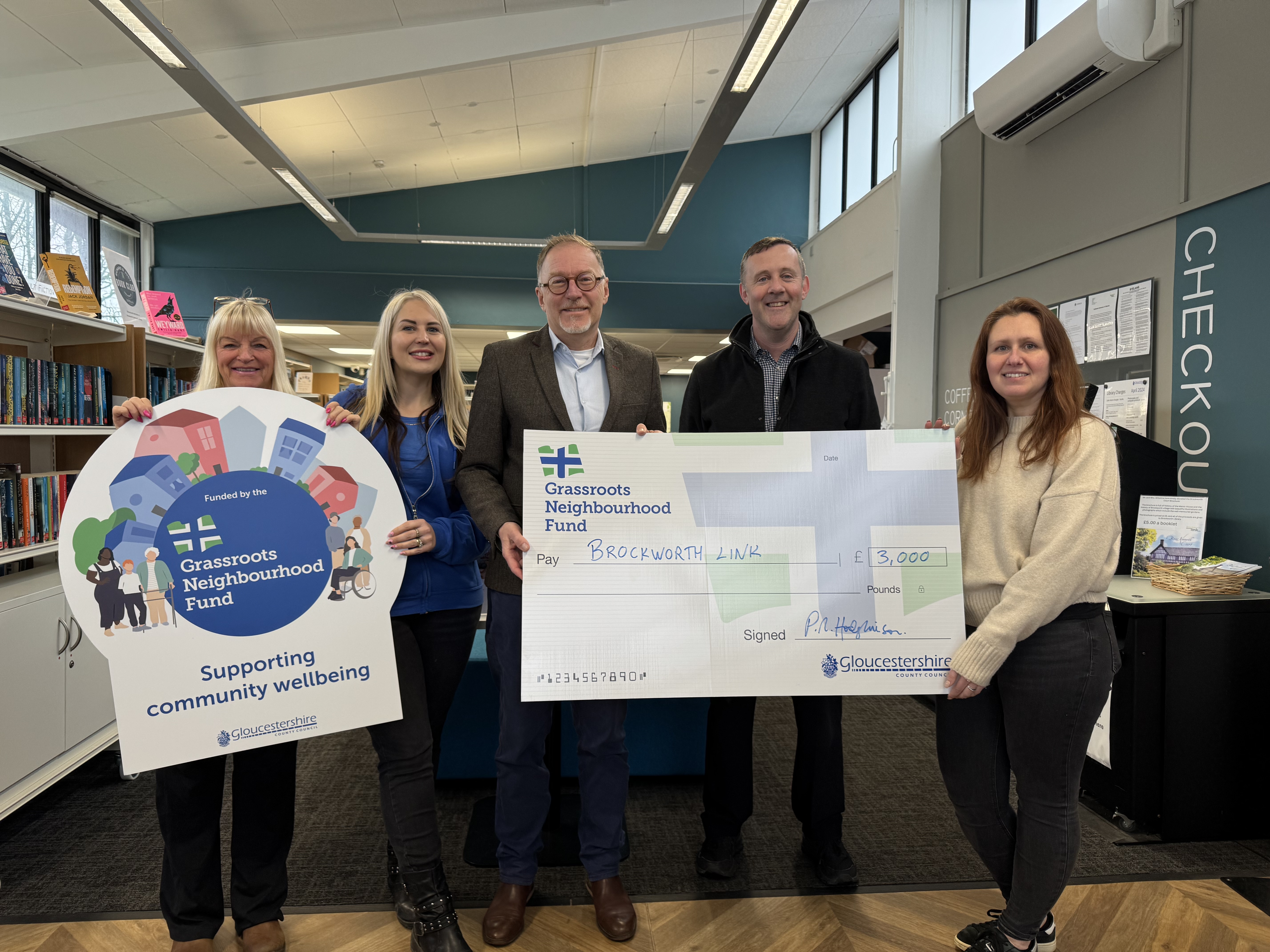 Brockworth Link Youth Club receive their £3,000 grant