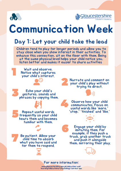 Day 1 of a five-day communication resource for Communication Week
