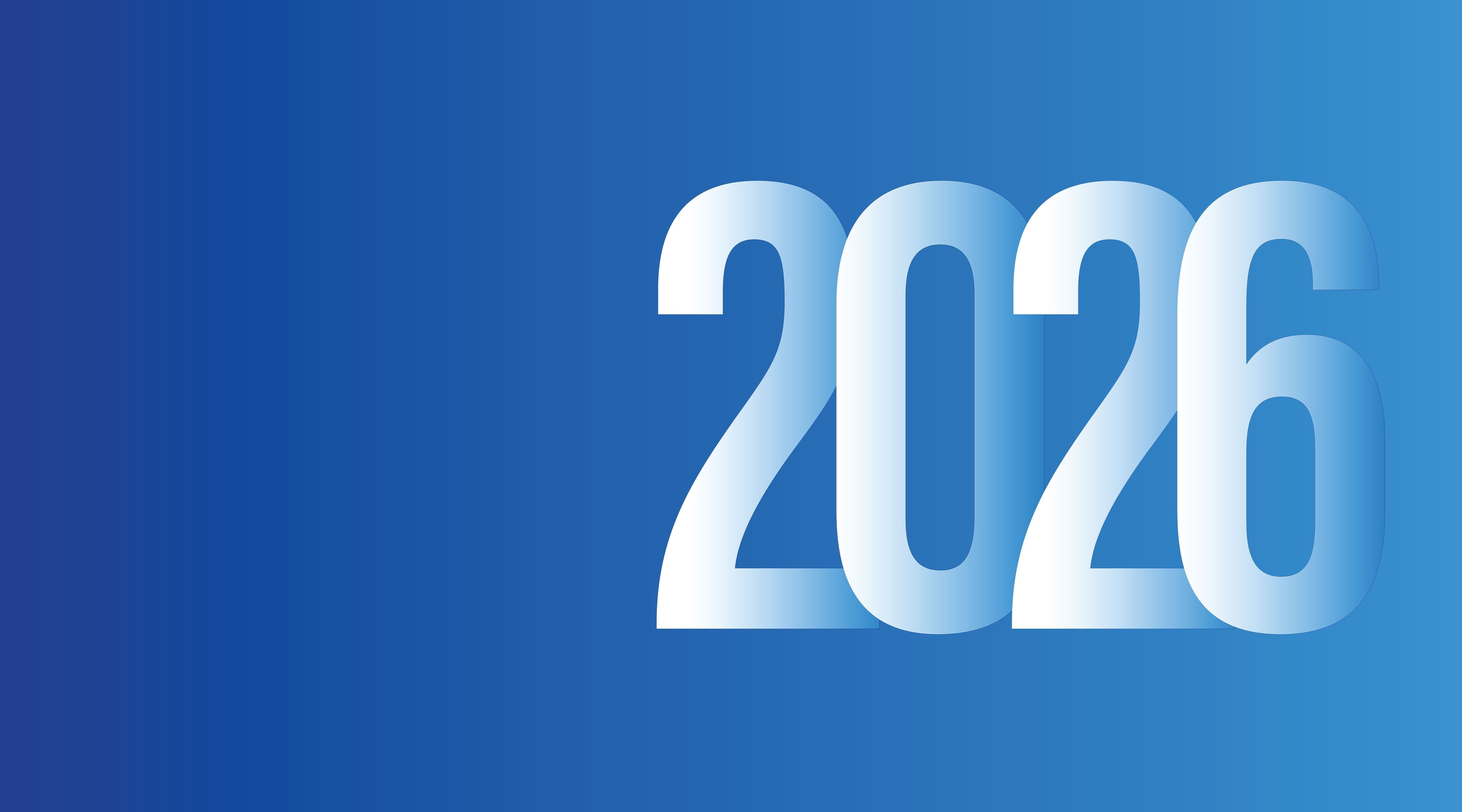 2026 in white on a blue background