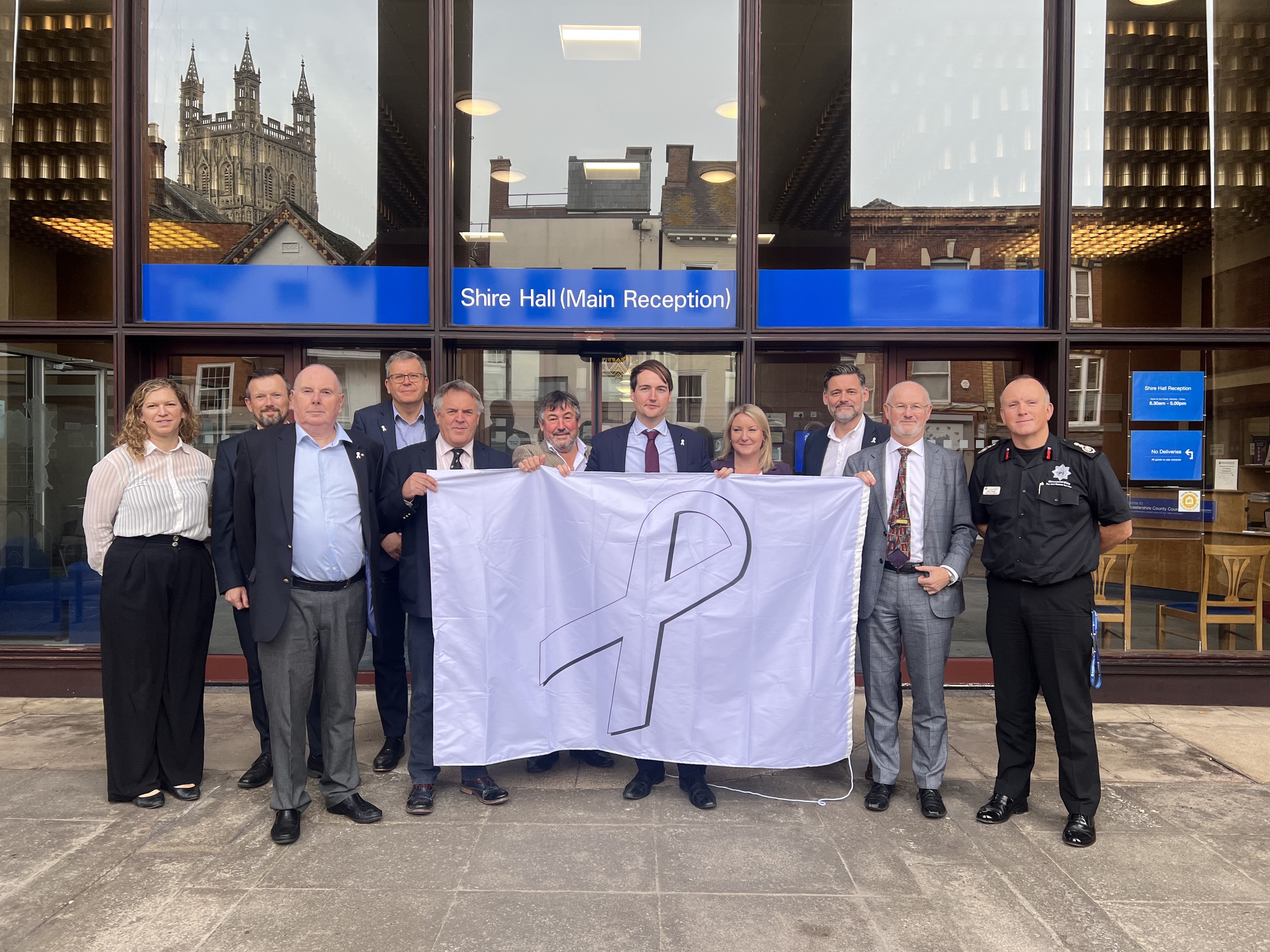 White Ribbon Day Flag