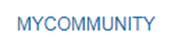 An image of the words 'My Community'