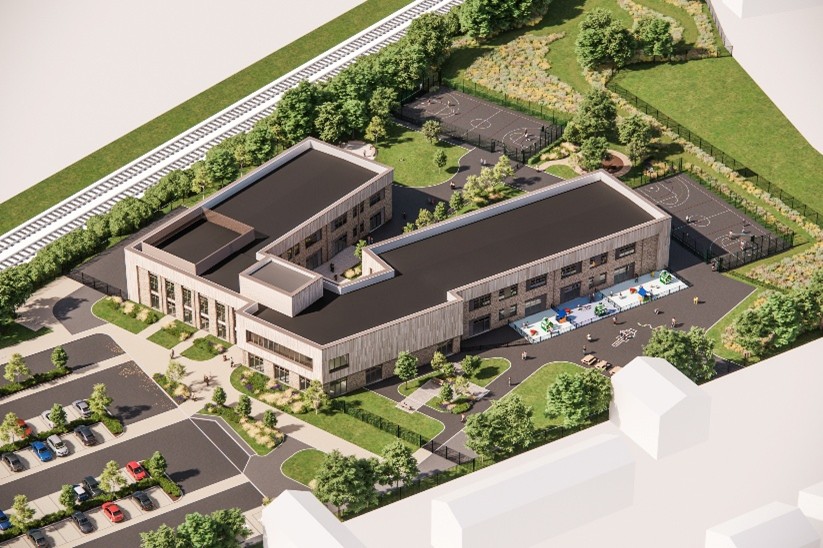 Proposed design for new special school in Cheltenham – planning permission sought.