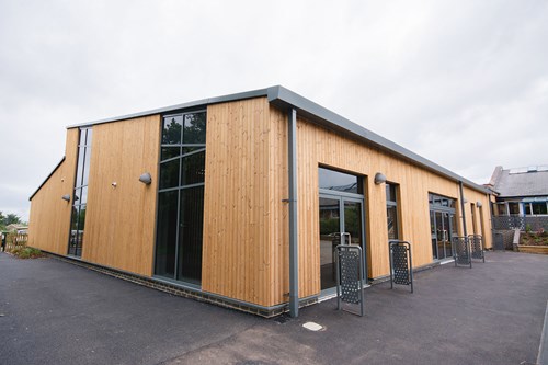 A photo of the exterior of Leckhampton C of E Primary School