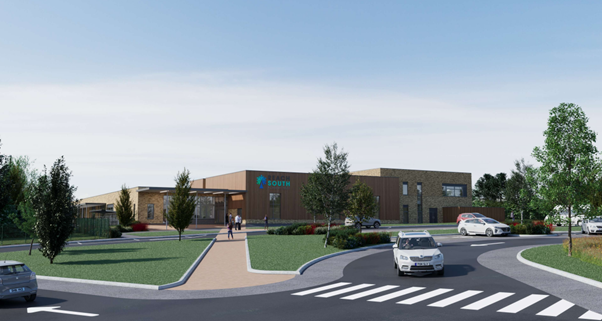 North elevation of Wheatridge school