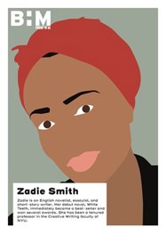 A drawing of Zadie Smith