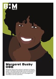 A drawing of Margaret Busby OBE