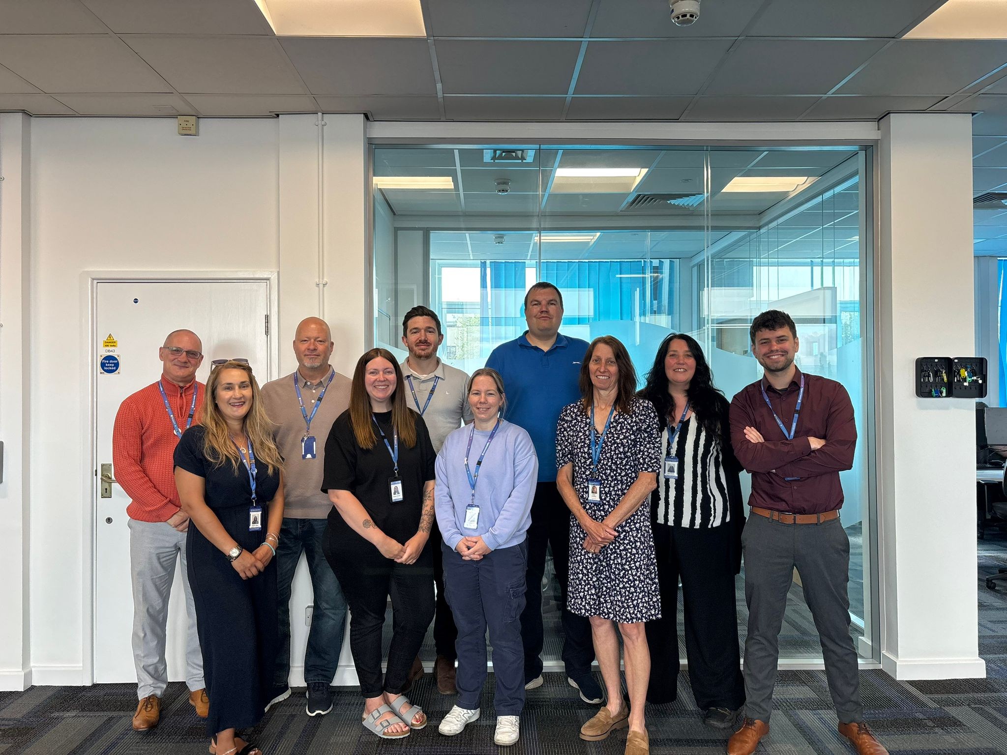 Photograph of the Post-16 and PFA team at Glos County Council
